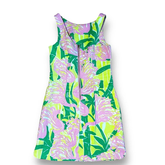 Lilly Pulitzer For Target Women's size 2 Fan Dance Shift Dress Flamingo 20th LFT - Picture 5 of 9